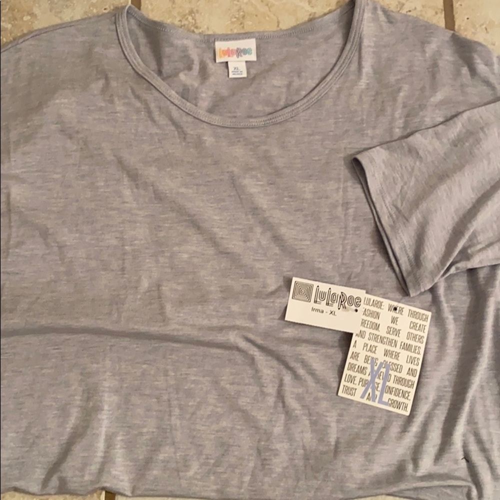 Lularoe Irma top. Brand new with tags, size xl